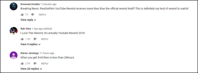 Khổ thân YouTube Rewind: Bản gốc bị chê thậm tệ, bản chế của PewDiePie lại được tung hô như thánh - Ảnh 4.