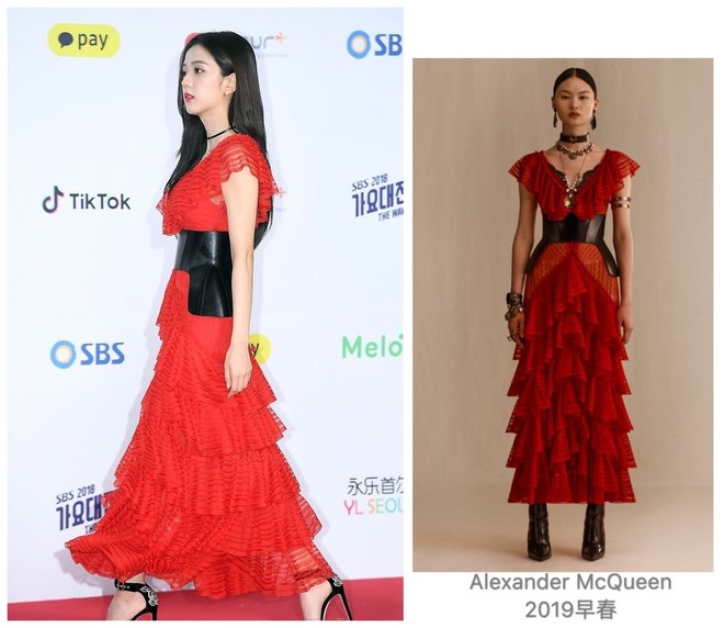 Đẳng cấp visual như Jisoo (Black Pink) cũng bị ch&ecirc; diện v&aacute;y sến, nhưng nh&igrave;n sang Cổ Lực Na Tr&aacute;t lại thấy ho&agrave;n to&agrave;n kh&aacute;c - Ảnh 8.