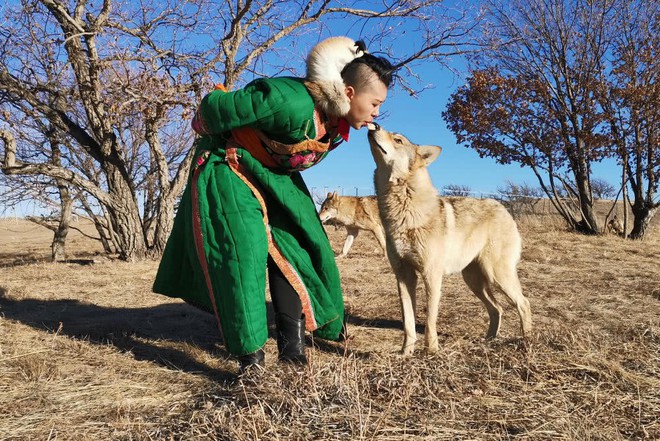 Cô gái Mông Cổ với dàn pet độc 8 con sói, 3 bạn trai đều đòi chia tay vì sợ cãi nàng sẽ bị ăn thịt - Ảnh 1.