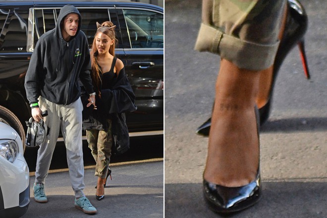 Ariana Grande xóa hình xăm về Pete Davidson để thay bằng tên cún cưng của bạn trai cũ quá cố Mac Miller - Ảnh 1.