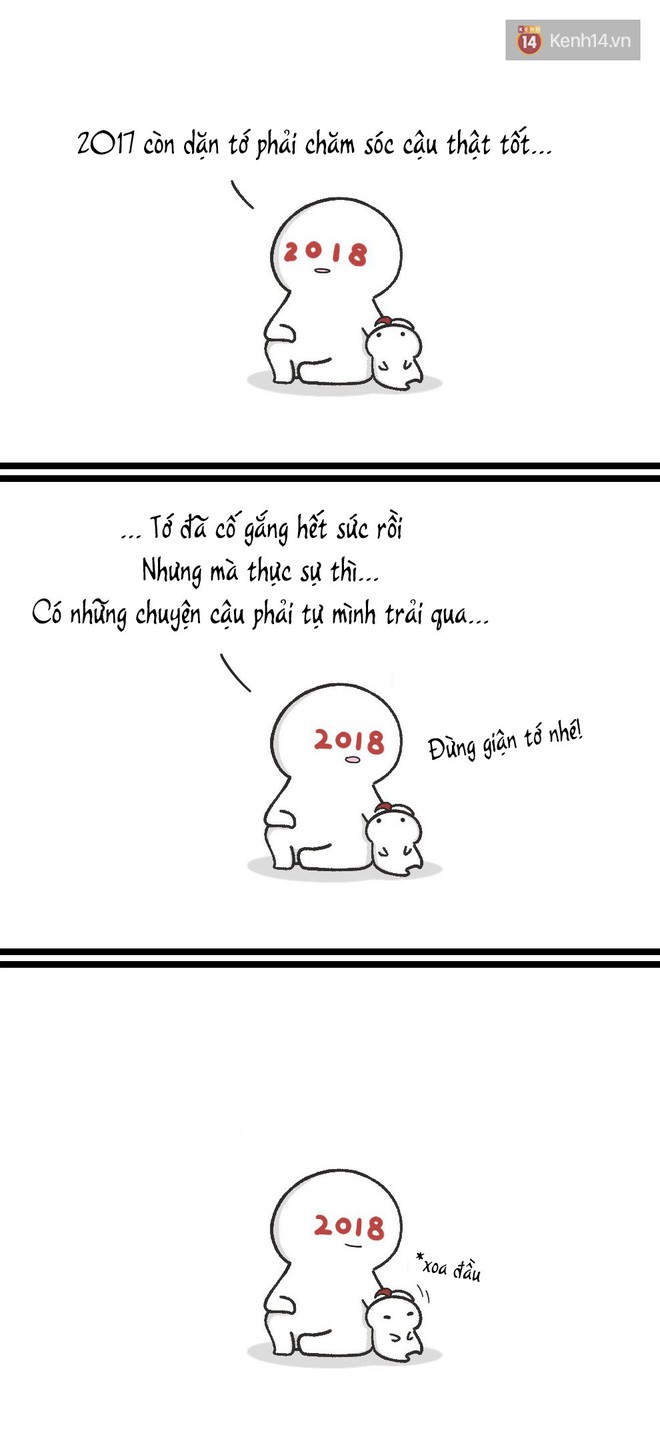 Bộ tranh chứa cả bầu trời cute: Cảm ơn 2018 nhé, vì đã cố gắng thật nhiều! - Ảnh 4.