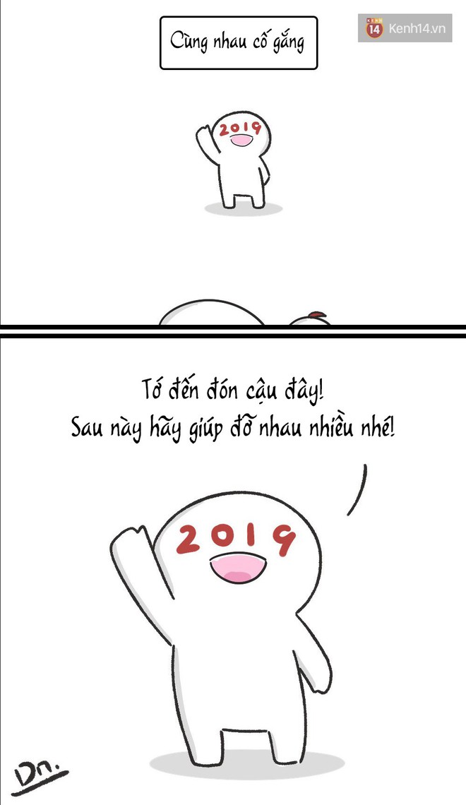 Bộ tranh chứa cả bầu trời cute: Cảm ơn 2018 nhé, vì đã cố gắng thật nhiều! - Ảnh 9.