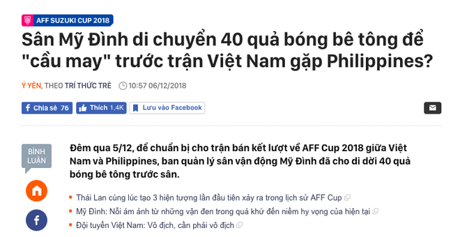 Cộng đồng ế lâu năm ráo riết tìm thầy - người dịch chuyển 40 quả bóng bê tông cầu may ở Mỹ Đình! - Ảnh 1.