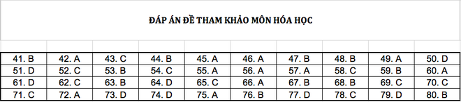 Đáp án chi tiết tất cả các môn đề thi mẫu THPT Quốc gia năm 2019 - Ảnh 4.