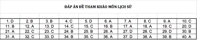 Đáp án chi tiết tất cả các môn đề thi mẫu THPT Quốc gia năm 2019 - Ảnh 6.