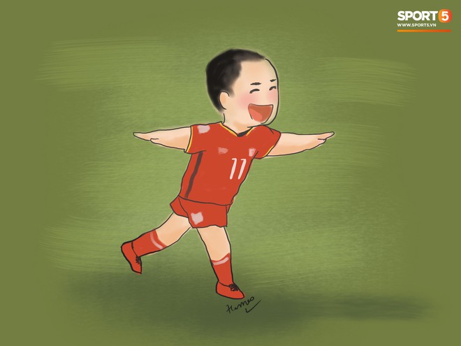 Bộ tranh chibi cute hết cỡ về hành trình của tuyển Việt Nam tại AFF Cup 2018 - Ảnh 6.