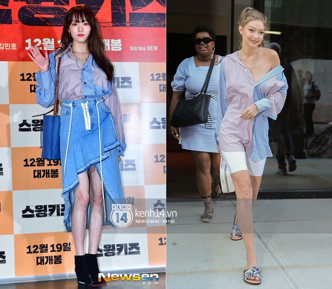 Quả là Gigi Hadid, diện áo “luộm thuộm” như Lee Sung Kyung mà trông khác biệt hoàn toàn - Ảnh 9.