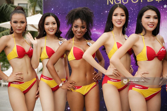 Dàn người đẹp Hoa hậu Hoàn vũ lộ đùi to, bụng mỡ khác xa ảnh photoshop trong phần thi trình diễn bikini - Ảnh 14.