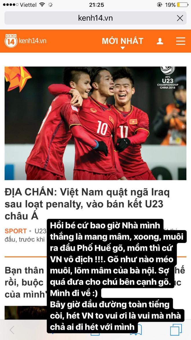 Vui th&ocirc;i đừng vui qu&aacute; Ph&iacute; Phương Anh ơi, ăn mừng tuyển U23 thế n&agrave;o m&agrave; để bị CSGT bắt thế n&agrave;y? - Ảnh 1.