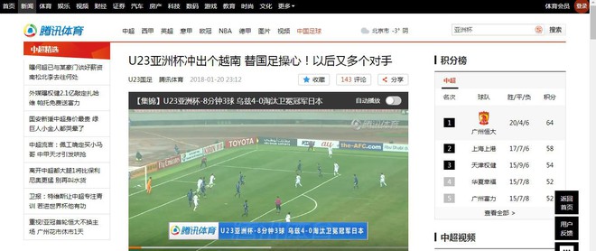 Hàng loạt trang báo lớn Trung Quốc ngợi khen chiến thắng lịch sử của đội tuyển U23 Việt Nam - Ảnh 2.