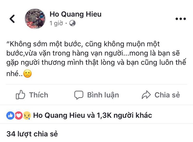 Hồ Quang Hiếu nhắn Bảo Anh giữa tin đồn có tình mới: Mong bạn gặp người thương mình thật lòng? - Ảnh 2.