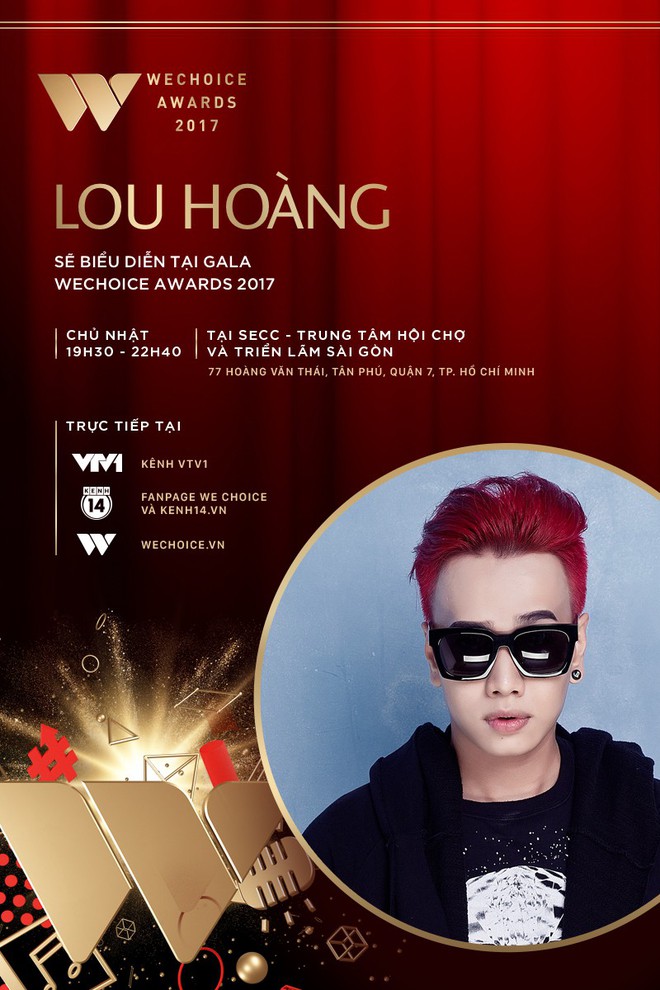 Only C, Lou Hoàng, Suni Hạ Linh xác nhận góp mặt tại Gala WeChoice Awards 2017 - Ảnh 3.