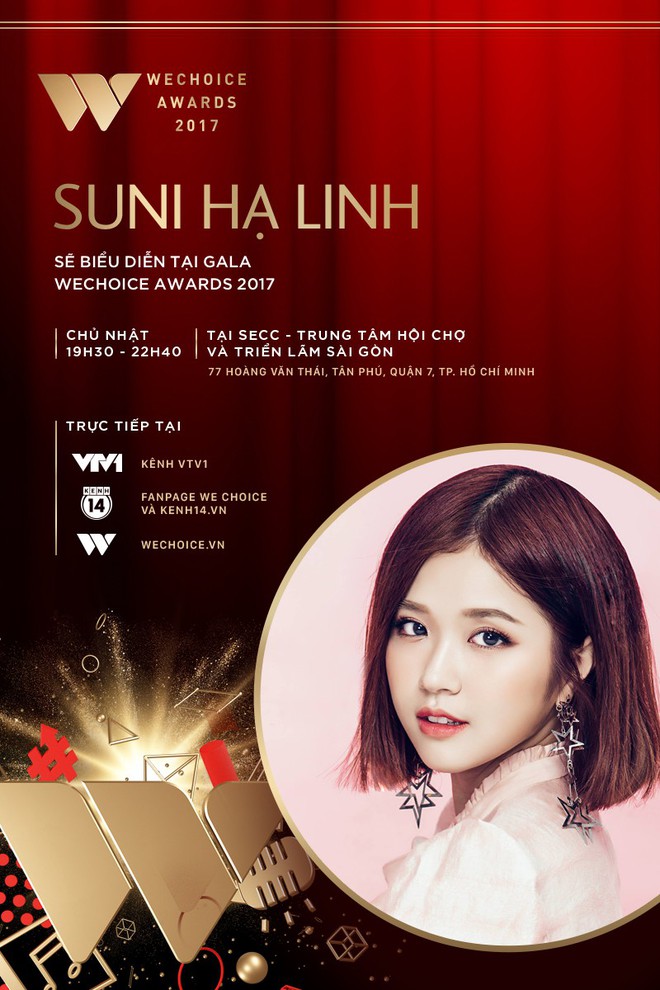 Only C, Lou Hoàng, Suni Hạ Linh xác nhận góp mặt tại Gala WeChoice Awards 2017 - Ảnh 4.