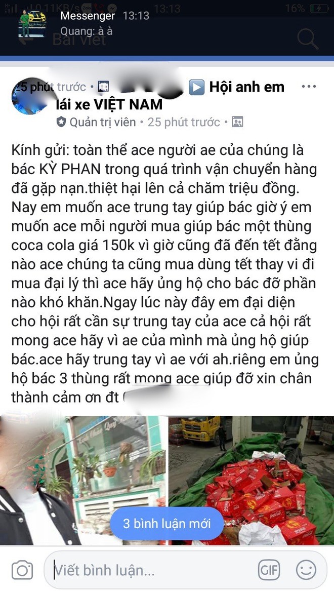 Xe chở nước ngọt gặp nạn ngày giáp Tết, người dân lao vào giúp đỡ tài xế thu dọn - Ảnh 4.