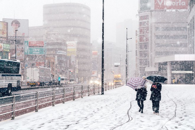 Ngắm bộ ảnh Tokyo tuyệt đẹp trong tuyết trắng dưới g&oacute;c nh&igrave;n của nhiếp ảnh gia Nhật Bản - Ảnh 9.
