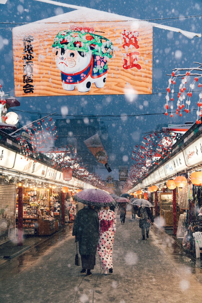Ngắm bộ ảnh Tokyo tuyệt đẹp trong tuyết trắng dưới g&oacute;c nh&igrave;n của nhiếp ảnh gia Nhật Bản - Ảnh 11.