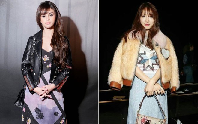 Cùng chễm chệ ghế đầu tại show thời trang, Selena Gomez và Park Shin Hye - nàng nào nổi bật hơn? - Ảnh 7.