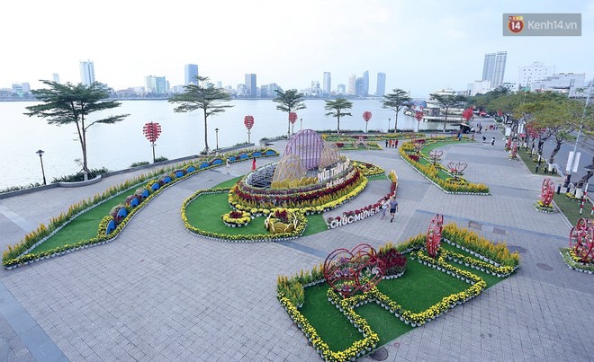 Đường hoa Xuân gần chục tỷ đồng ở Đà Nẵng thu hút người dân và du khách - Ảnh 2.