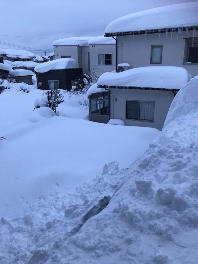 Nhật Bản run rẩy chìm trong tuyết trắng, không thể ra đường vì băng tuyết chắn cửa - Ảnh 4.