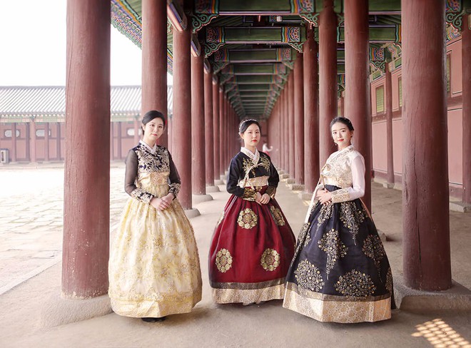 Trang phục Hanbok truyền thống Hàn Quốc SP000245  Trang Phục Biểu Diễn Ấn  Tượng