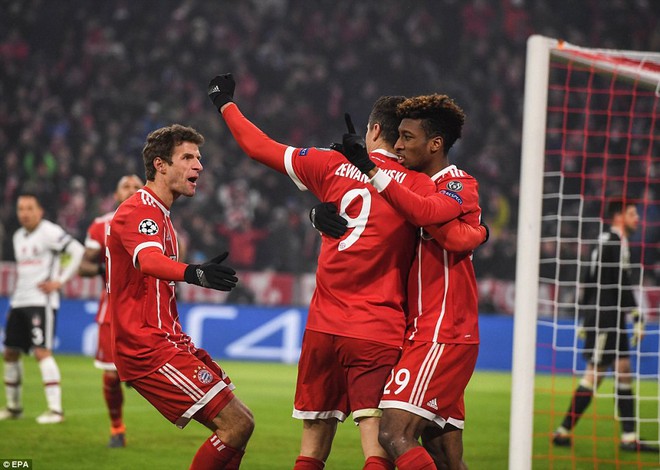 Bayern Munich hủy diệt Besiktas, đặt một chân vào tứ kết Champions League - Ảnh 7.