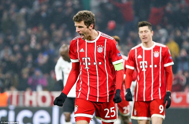 Bayern Munich hủy diệt Besiktas, đặt một chân vào tứ kết Champions League - Ảnh 6.
