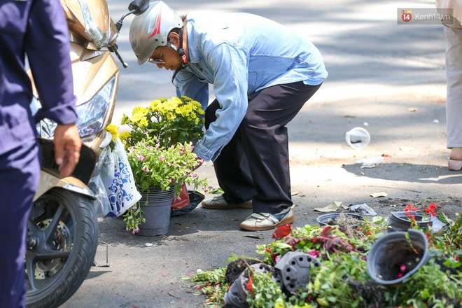 Người d&acirc;n h&agrave;o hứng lựa những chậu hoa tươi đem về nh&agrave; sau khi bế mạc Hội hoa xu&acirc;n ở S&agrave;i G&ograve;n - Ảnh 5.