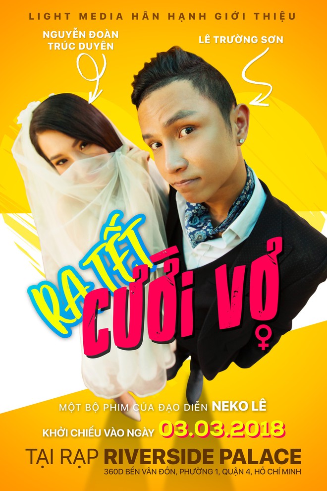 Đạo diễn 9X l&agrave;m thiệp cưới xịn như poster v&agrave; v&eacute; mời xem phim - Ảnh 2.