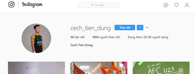 Instagram của các cầu thủ U23 Việt Nam tuy chưa có dấu xanh nhưng không thể làm giả - Ảnh 5.