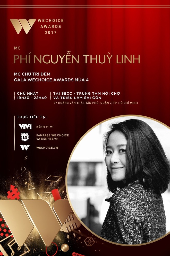 MC Tùng Leo và MC Phí Linh cầm trịch đêm Gala trao giải WeChoice Awards 2017 - Ảnh 2.