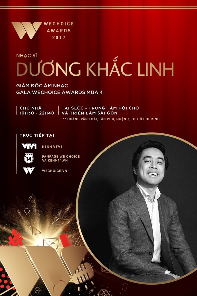Đạo diễn Việt Tú và nhạc sĩ Dương Khắc Linh kết hợp, hứa hẹn đem tới một đêm Gala WeChoice Awards 2017 ngập tràn cảm hứng - Ảnh 2.