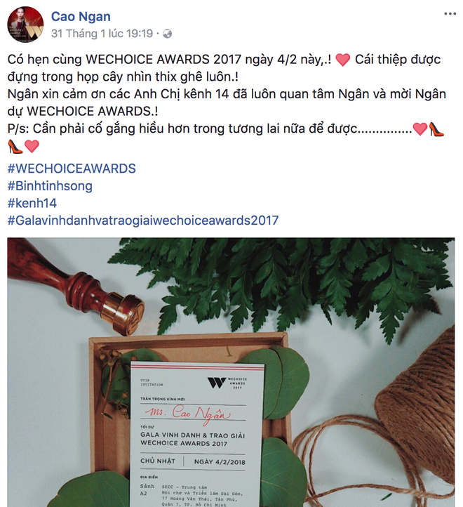 Sao Việt thích thú trước tấm thiệp thủ công tỉ mỉ của WeChoice Awards 2017 - Ảnh 6.