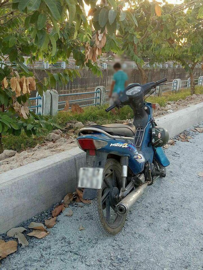 TP. HCM: Nghi vấn nam thanh ni&ecirc;n dựng xe m&aacute;y b&ecirc;n lề đường rồi treo cổ l&ecirc;n c&acirc;y xanh tự tử - Ảnh 1.