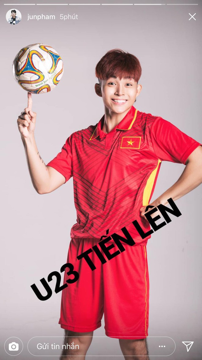 Sao Việt rộn r&agrave;ng gửi lời ch&uacute;c tới đội tuyển U23 Việt Nam trước trận b&aacute;n kết lịch sử! - Ảnh 12.