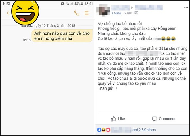 C&ocirc; vợ cũ lầy nhất năm, ly h&ocirc;n chồng tiếc mỗi phải xa c&acirc;y hồng xi&ecirc;m: H&ocirc;m n&agrave;o đưa con về, anh cho em &iacute;t hồng xi&ecirc;m nh&aacute; - Ảnh 1.