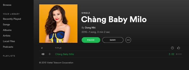 Spotify Việt Nam đang nghe nhạc Đông Nhi thì có lời giới thiệu: Các bạn đã đến với website sonhai.info - Ảnh 2.