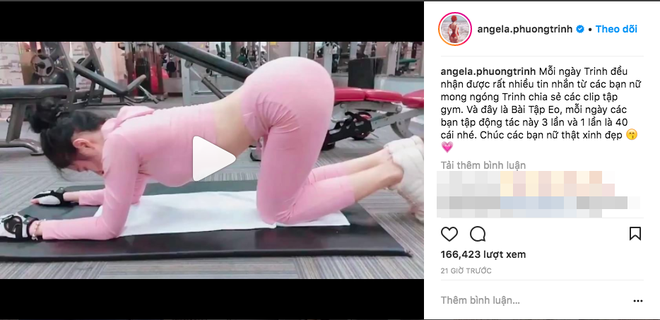 Khi Angela Phương Trinh tập gym: Tập bất cứ cơ gì thì cũng chình ình vòng 3 làm nhân vật chính - Ảnh 1.