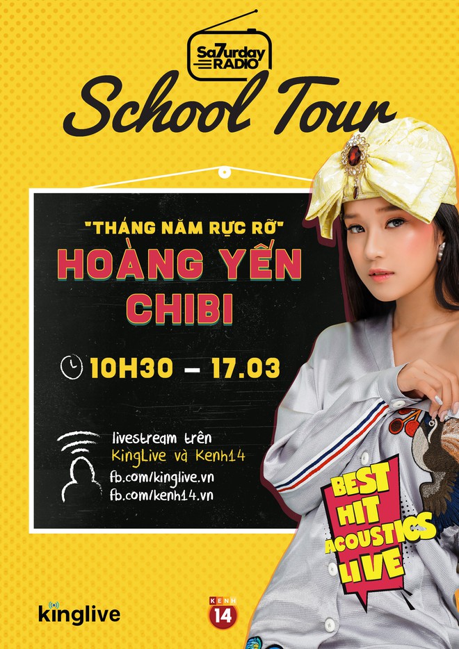 Hoàng Yến Chibi lần đầu hát live Nụ hôn đánh rơi nhân dịp xông đất Saturday Radio phiên bản mới - Ảnh 2.
