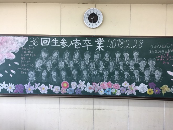 Nhìn Học Sinh Nhật Vẽ Tranh Trên Bảng Đen Ngày Tốt Nghiệp, Ai Cũng Nghẹn  Ngào Nhắn Nhủ: Mai Ra Trường Đừng Quên Nhau!