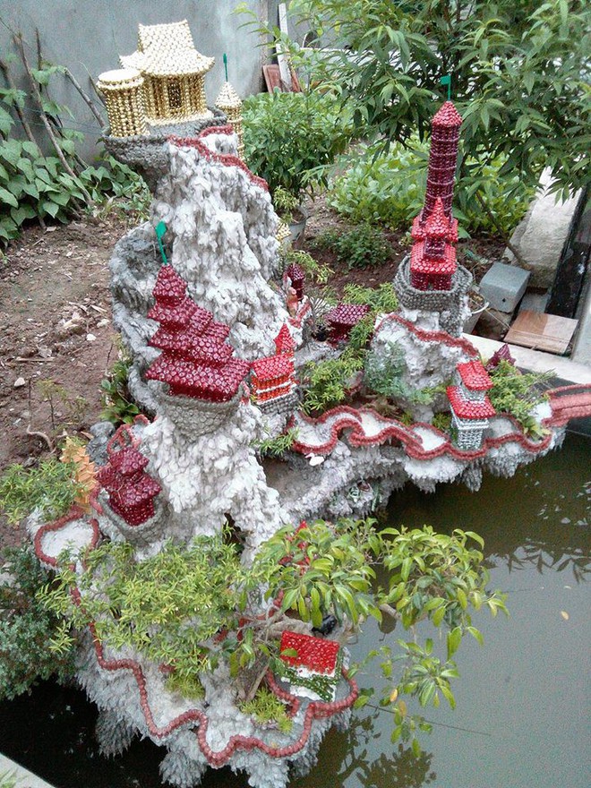 Thanh ni&ecirc;n biến đam m&ecirc; nghịch xi măng th&agrave;nh những t&aacute;c phẩm kiến tr&uacute;c thu nhỏ giống hệt h&agrave;ng auth - Ảnh 1.
