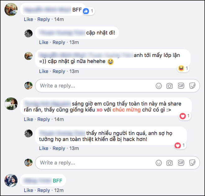 Trào lưu comment BFF trên Facebook: Không có chức năng kiểm tra bảo mật, chỉ đơn giản là cho vui thôi - Ảnh 2.