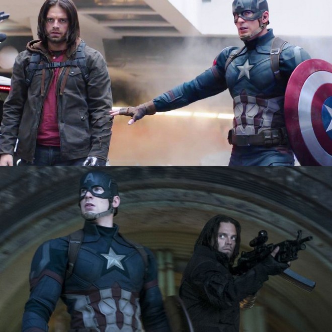 Đổ rạp trước c&aacute;c m&agrave;n đối đ&aacute;p &ldquo;t&igrave;nh bể b&igrave;nh của cặp đ&ocirc;i Bucky - Steve ở vũ trụ Marvel - Ảnh 11.