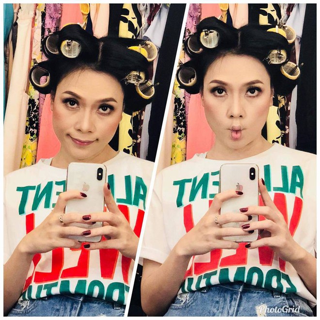 Hết xin album, Việt Hương c&ograve;n thể hiện t&igrave;nh y&ecirc;u bằng việc bắt chước ảnh selfie tưng tửng của Mỹ T&acirc;m! - Ảnh 1.