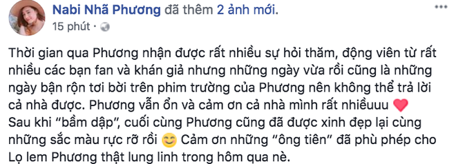 Nhã Phương chính thức lên tiếng giữa ồn ào tình ái của Trường Giang và Nam Em: Phương vẫn ổn - Ảnh 1.