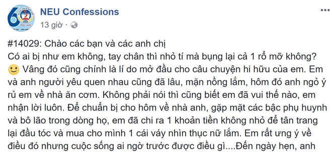 Lộ bụng mỡ, cô gái bị hiểu nhầm đã có thai 3 tháng trong lần đầu ra mắt nhà người yêu - Ảnh 1.