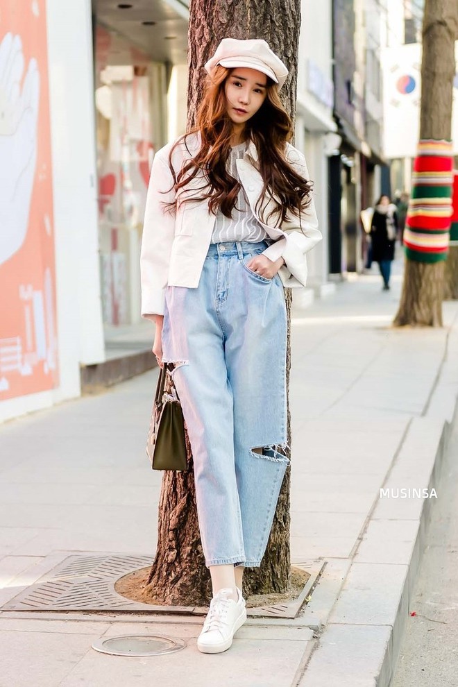 Giới trẻ H&agrave;n hay gh&ecirc;, mix đồ si&ecirc;u đơn giản nhưng cool hết mức, ngắm ho&agrave;i kh&ocirc;ng ch&aacute;n - Ảnh 4.