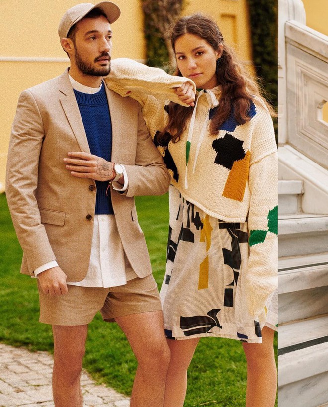 Vừa l&ecirc;n kệ, họa tiết mảng m&agrave;u của H&M Studio đ&atilde; được chưng diện to&agrave;n cầu, c&aacute;nh fashionista Việt n&agrave;o c&oacute; k&eacute;m cạnh - Ảnh 8.