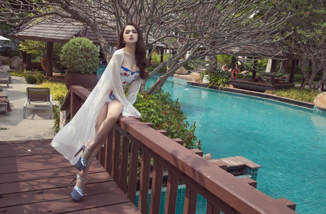Hương Giang diện bikini siêu nóng bỏng trước thềm chung kết Hoa hậu Chuyển giới Quốc tế - Ảnh 10.
