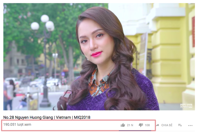 Chỉ vài giờ, người hâm mộ Việt đã giúp Hương Giang bứt phá vươn lên tạm dẫn giải Video giới thiệu được yêu thích nhất - Ảnh 2.