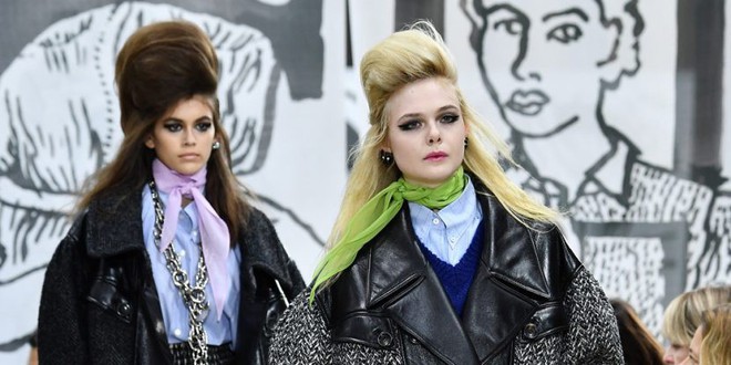 Mặt tr&ograve;n gấp đ&ocirc;i v&agrave; ch&acirc;n to gấp rưỡi Keia Gerber, Elle Fanning vẫn nghiễm nhi&ecirc;n l&agrave;m vedette của Miu Miu - Ảnh 5.